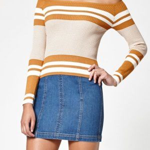 KENDALL & KYLIE Denim Mini Skirt Medium Wash NWOT